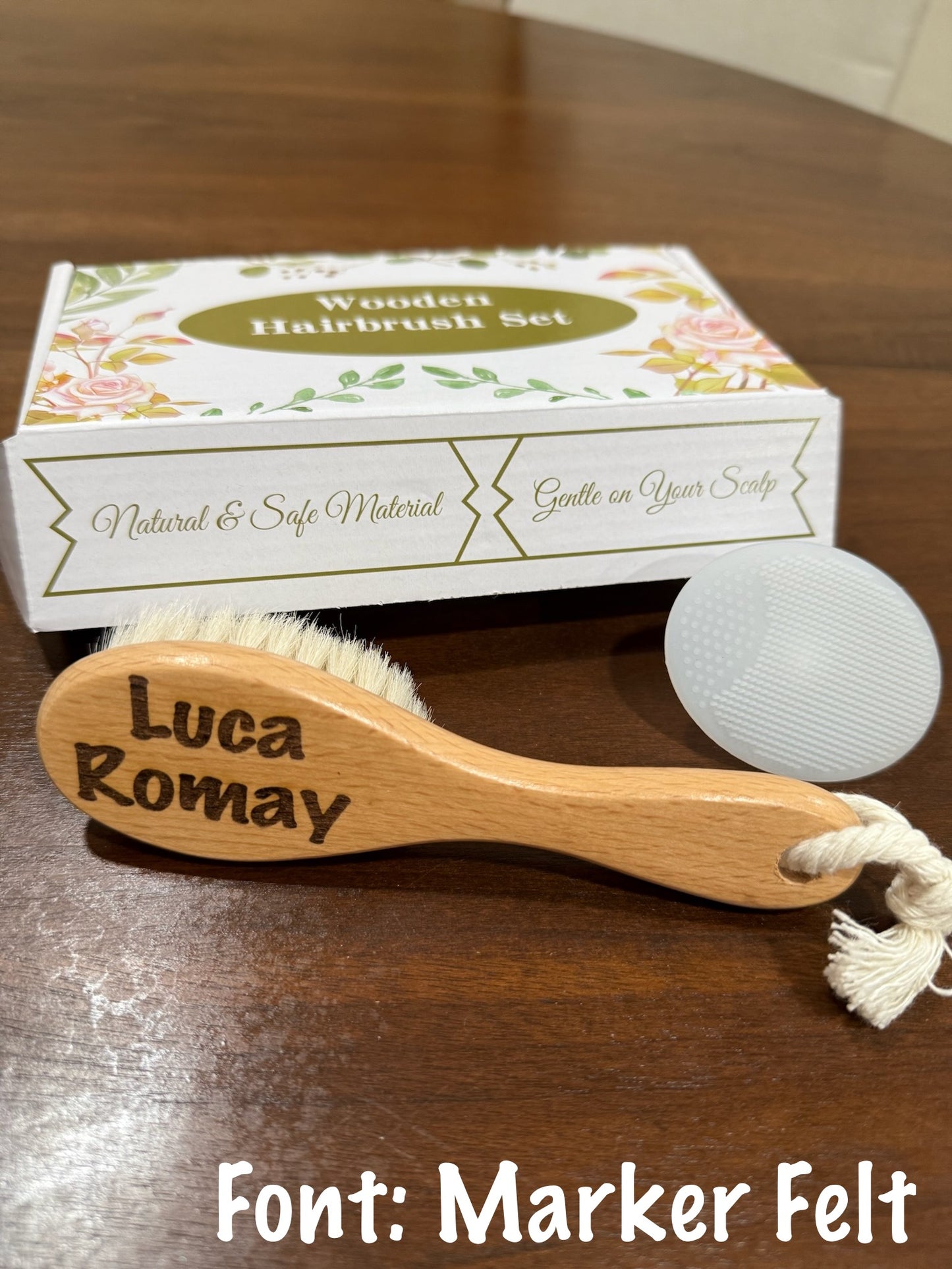 Baby Wooden Brush Set