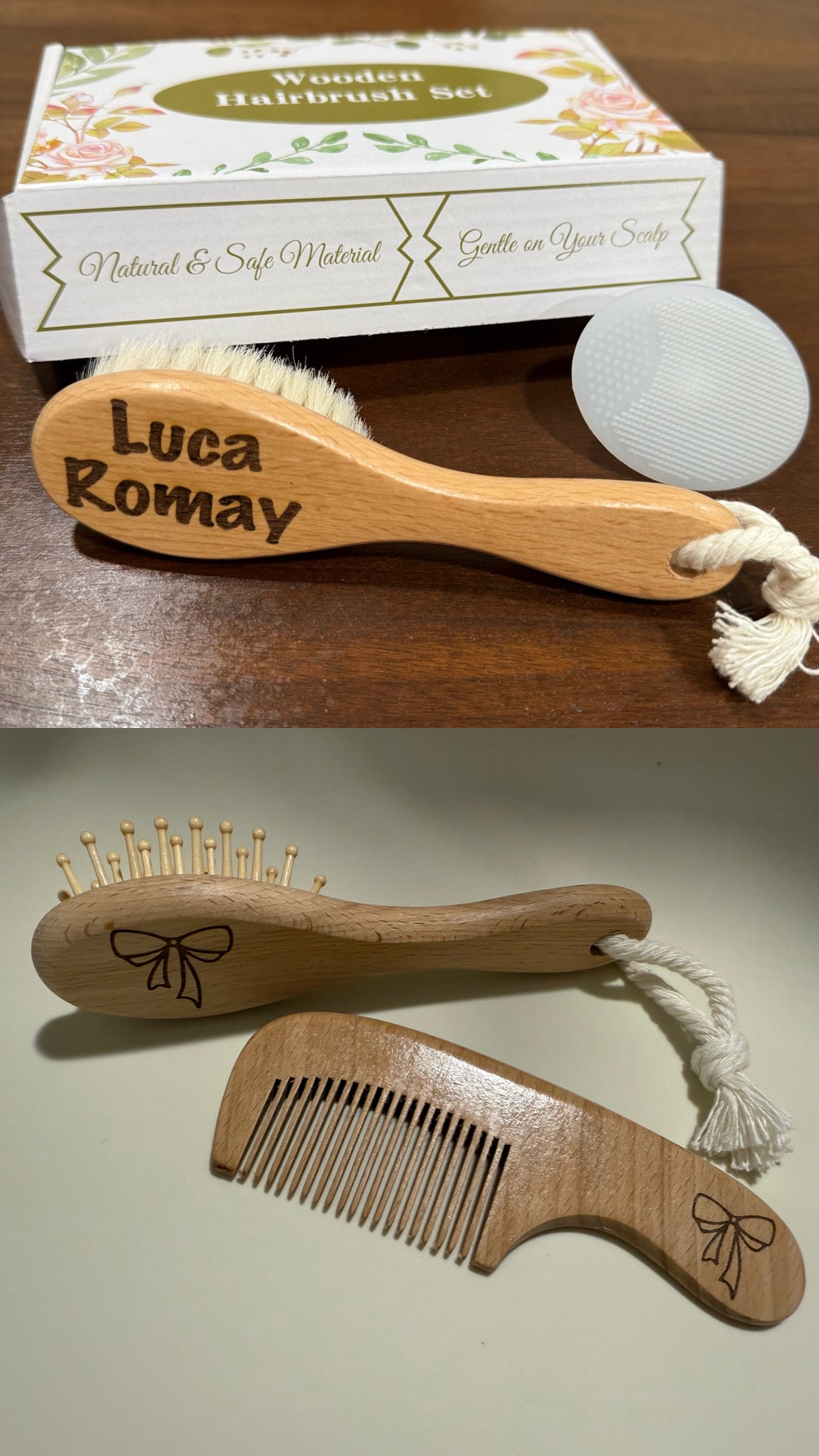 Baby Wooden Brush Set