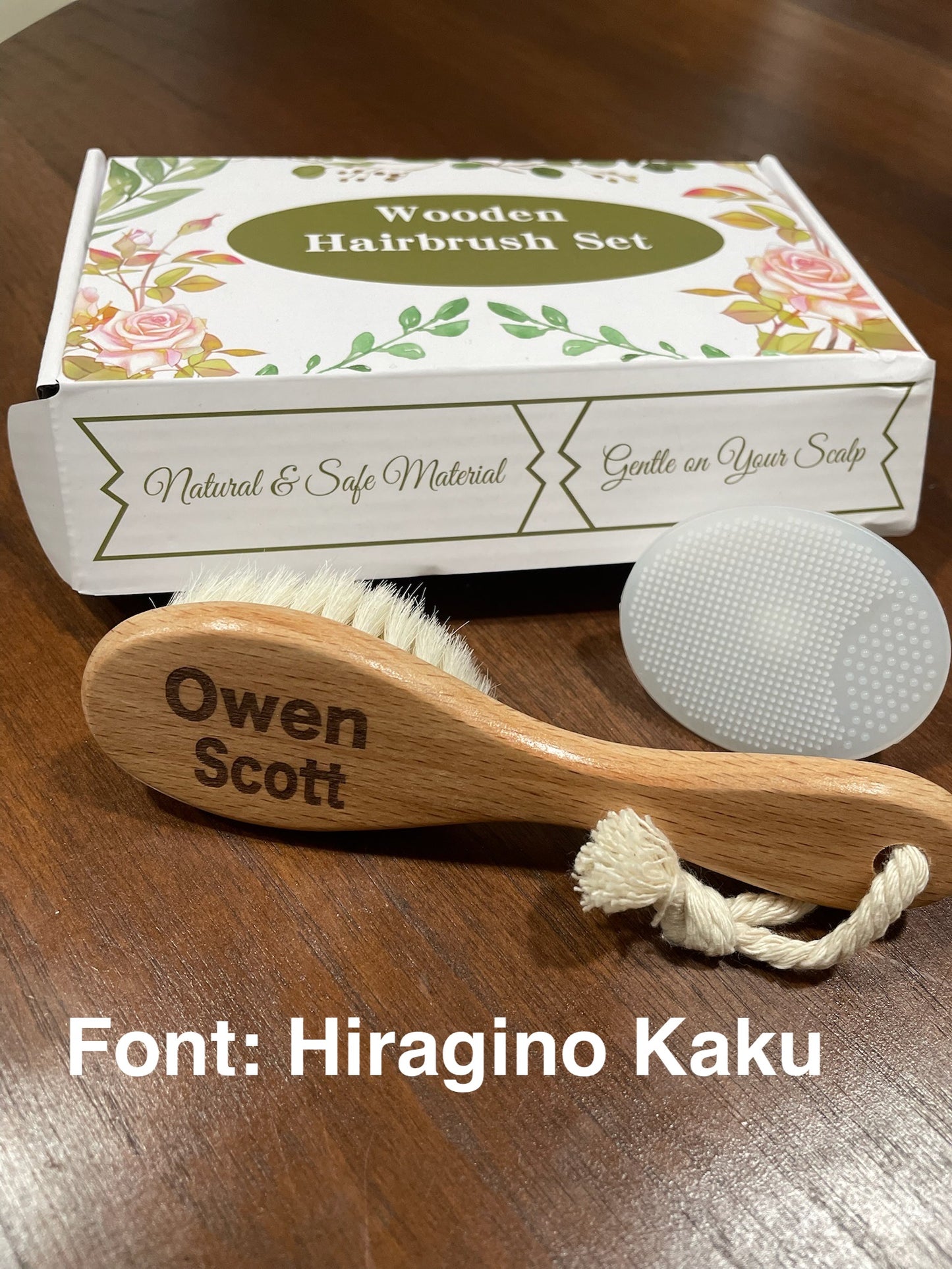 Baby Wooden Brush Set