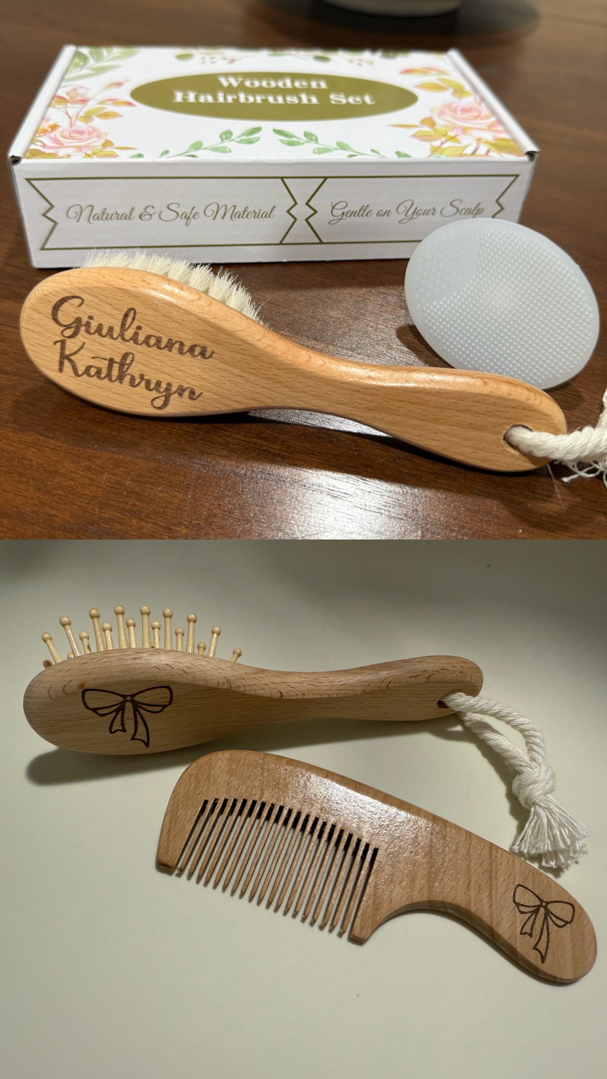 Baby Wooden Brush Set